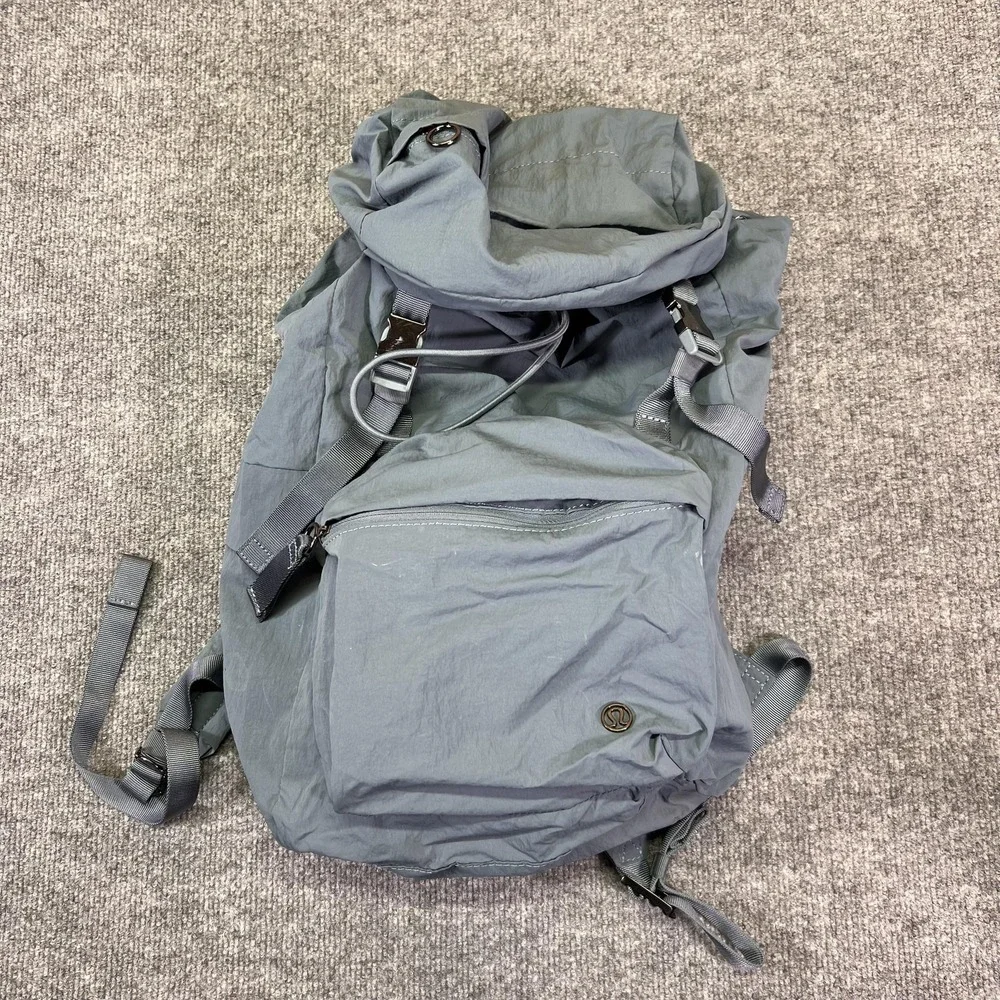 lululemon backpack drawstring lululemon athletica | Bags | Lululemon Backpack Womens Os Nylon Drawstring  Pockets Outdoor Travel